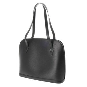 Louis Vuitton Epi Black Bag Leather Lussac Noir Shoulder